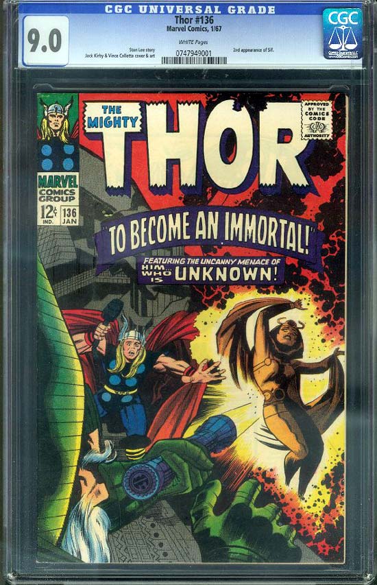 Thor #136 CGC 9.0 w