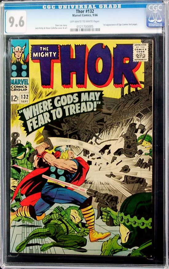 Thor #132 CGC 9.6 w