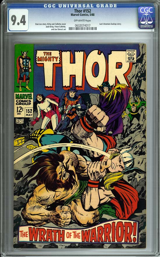 Thor #152 CGC 9.4ow