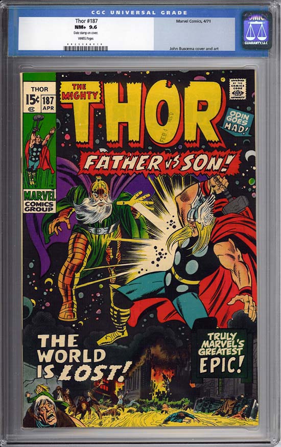 Thor #187 CGC 9.6 w