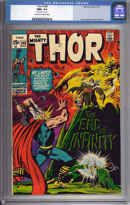 Thor #188 CGC 9.6 ow/w