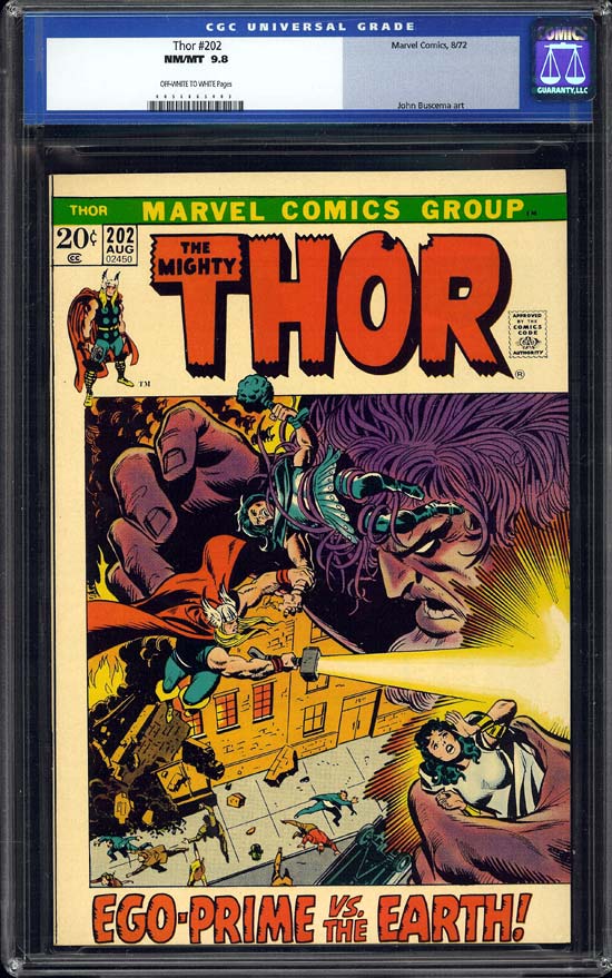 Thor #202 CGC 9.8 ow/w