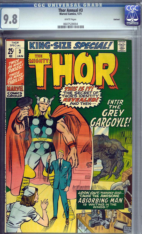 Thor Annual #3 CGC 9.8 w Oakland