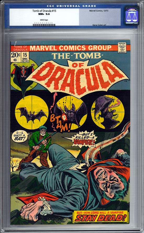 Tomb of Dracula #15 CGC 9.6 w