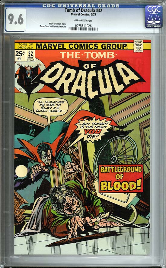 Tomb of Dracula #32 CGC 9.6 ow