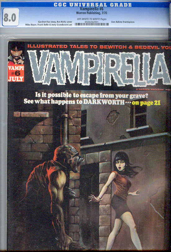 Vampirella #6 CGC 8.0ow/w