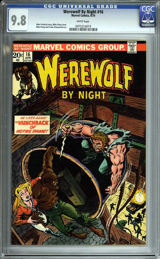 Werewolf By Night #16 CGC 9.8 w