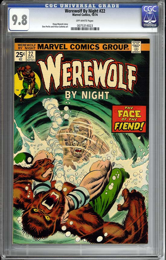 Werewolf By Night #22 CGC 9.8 ow