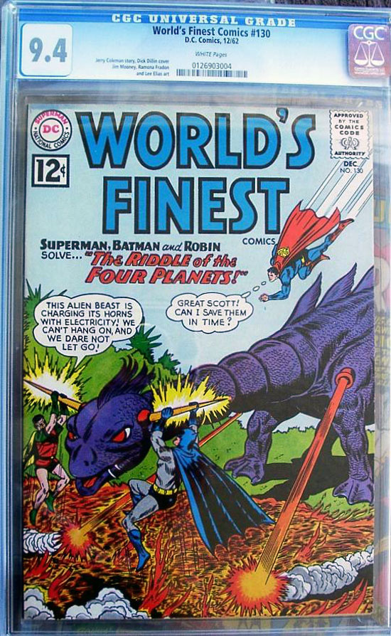 World's Finest Comics #130 CGC 9.4w