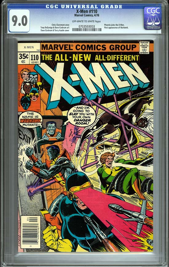 X-Men #110 CGC 9.0 ow/w