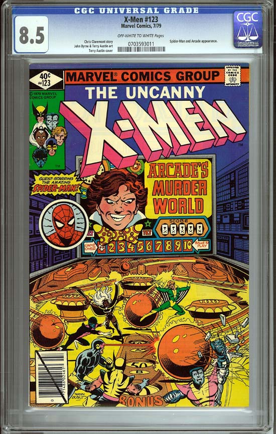 X-Men #123 CGC 8.5 ow/w