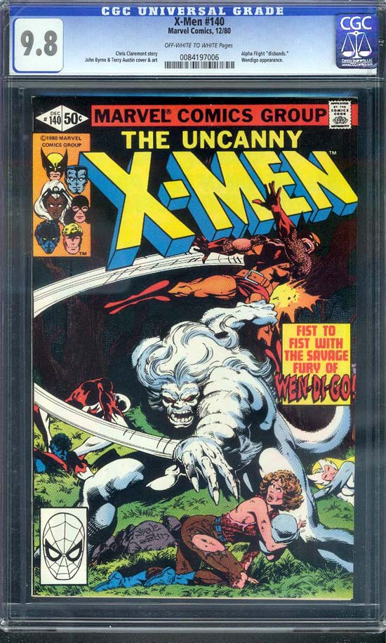 X-Men #140 CGC 9.8ow/w