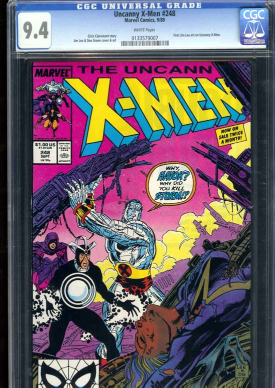 Uncanny X-Men #248 CGC 9.4w