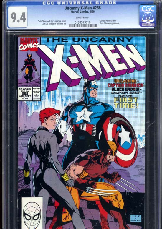 Uncanny X-Men #268 CGC 9.4w