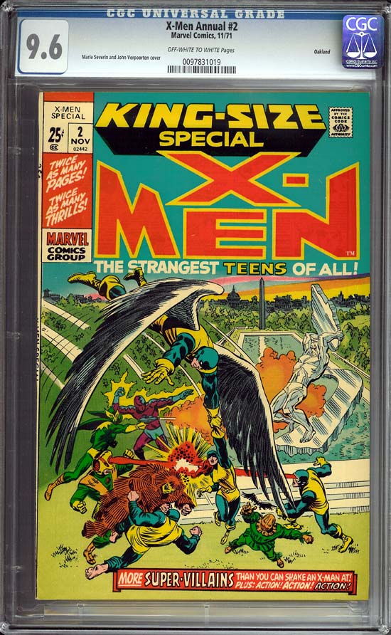 X-Men Annual #2 CGC 9.6 ow/w Oakland