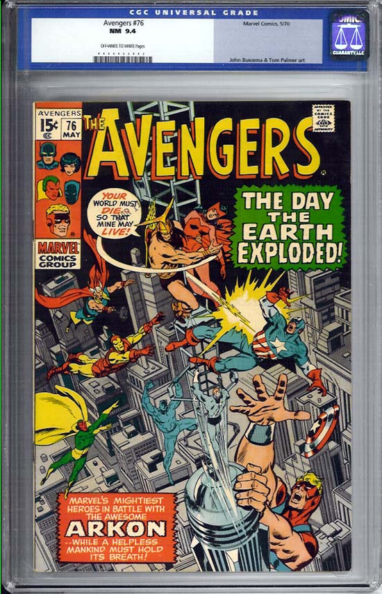 Avengers #76 CGC 9.4 ow/w