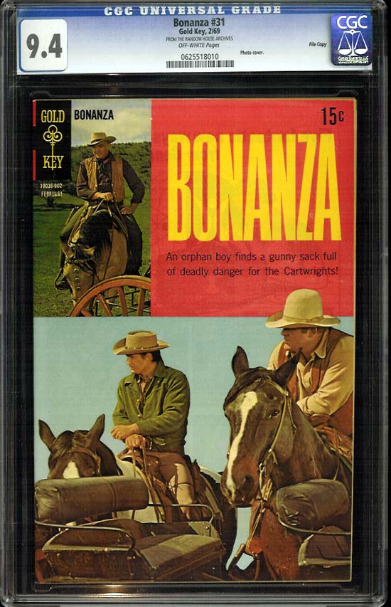 Bonanza #31 CGC 9.4 ow File Copy