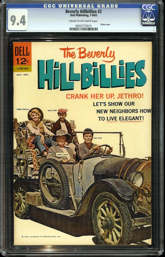 Beverly Hillbillies #2 CGC 9.4cr/ow