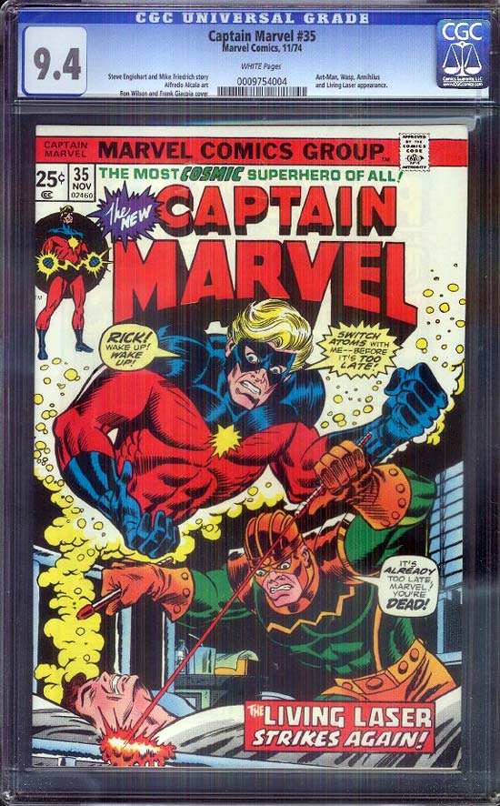 Captain Marvel #35 CGC 9.4 w