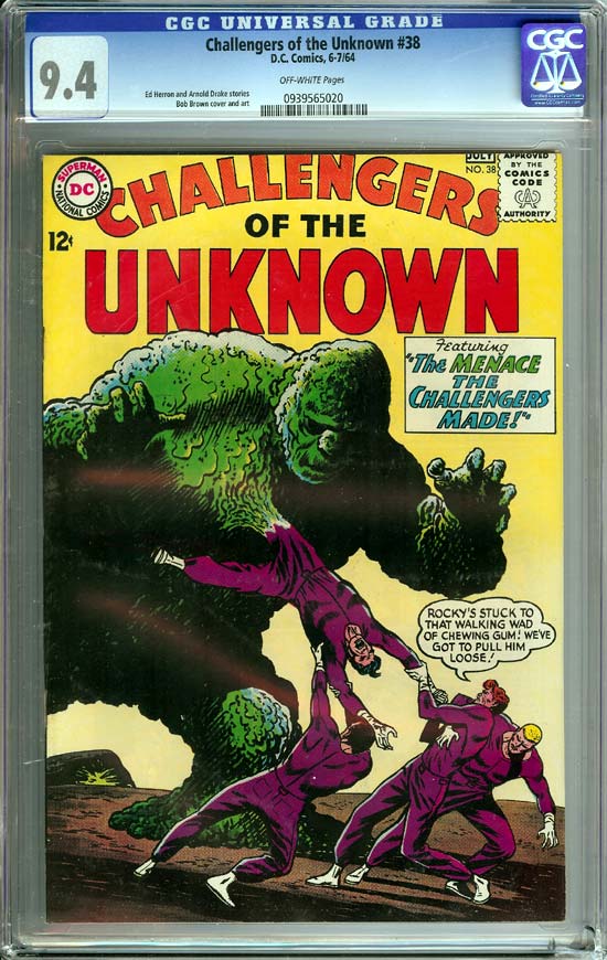 Challengers of the Unknown #38 CGC 9.4 ow Newsstand Collection