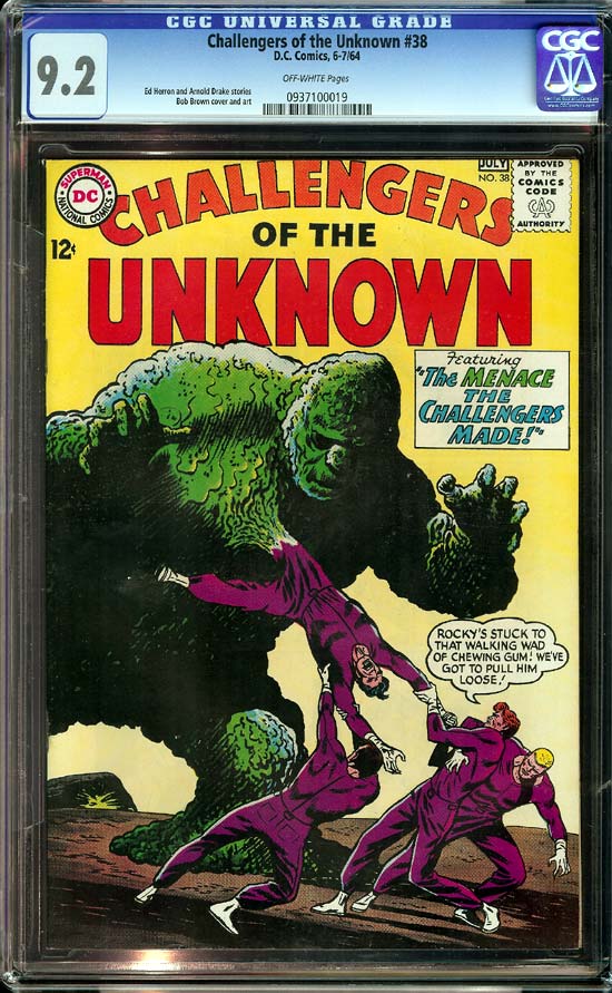 Challengers of the Unknown #38 CGC 9.2 ow Newsstand Collection