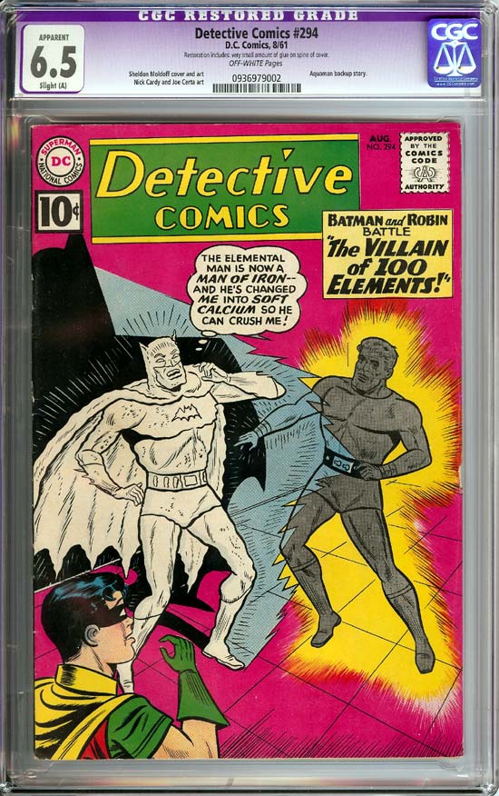 Detective Comics #294 CGC 6.5 ow