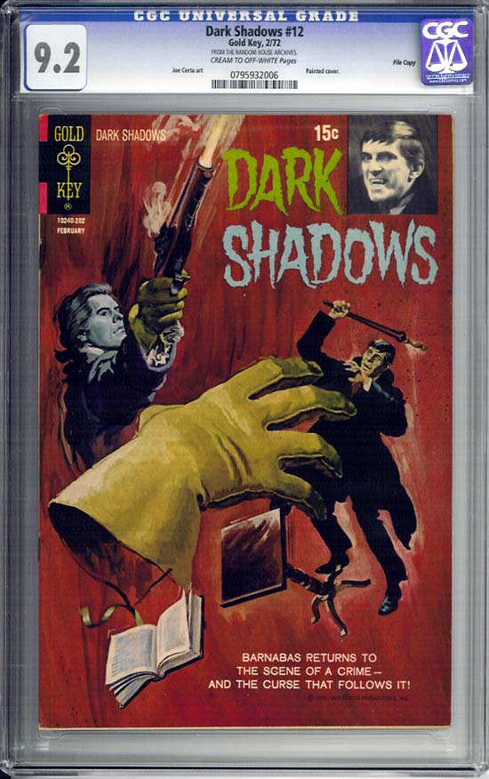 Dark Shadows #12 CGC 9.2 cr/ow File Copy