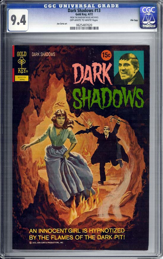 Dark Shadows #13 CGC 9.4 ow/w File Copy