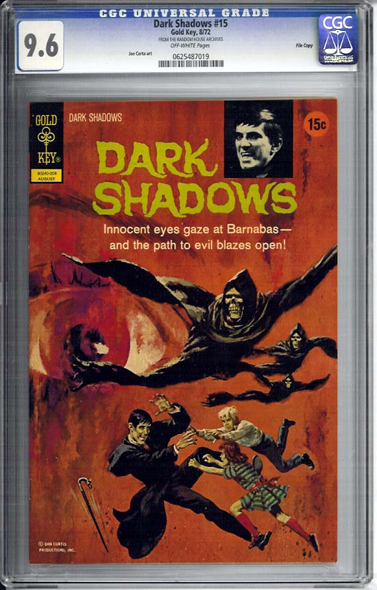 Dark Shadows #15 CGC 9.6 ow File Copy