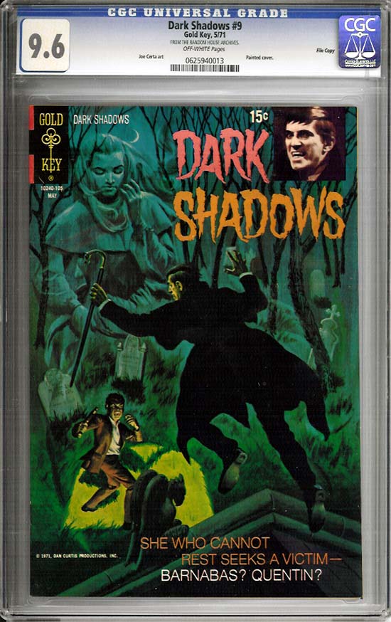 Dark Shadows #9 CGC 9.6 ow File Copy