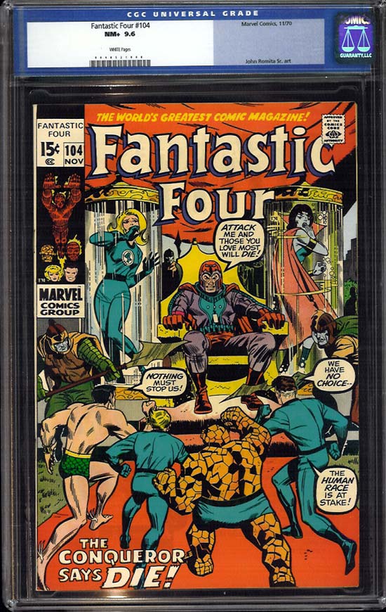 Fantastic Four #104 CGC 9.6 w