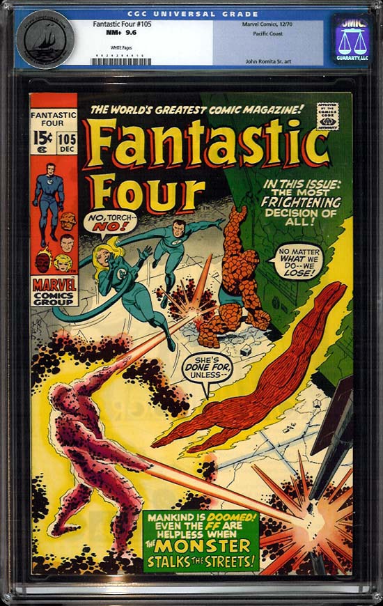 Fantastic Four #105 CGC 9.6 w Pacific Coast