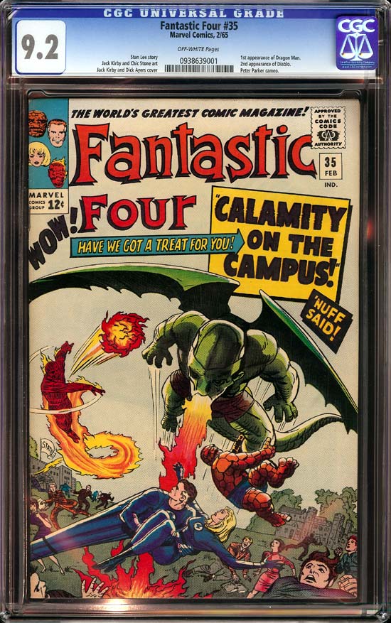 Fantastic Four #35 CGC 9.2 ow