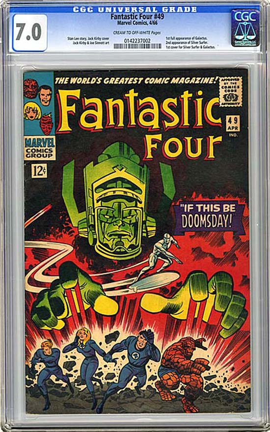 Fantastic Four #49 CGC 7.0 cr/ow