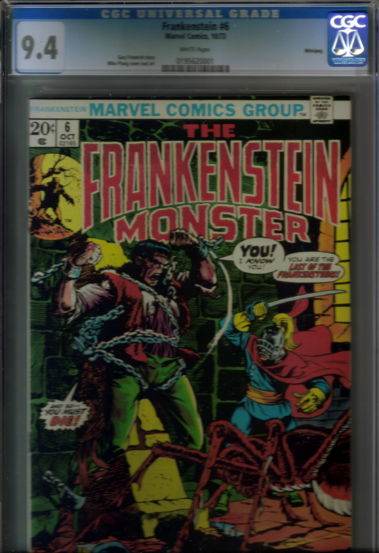 Frankenstein #6 CGC 9.4 w Winnipeg