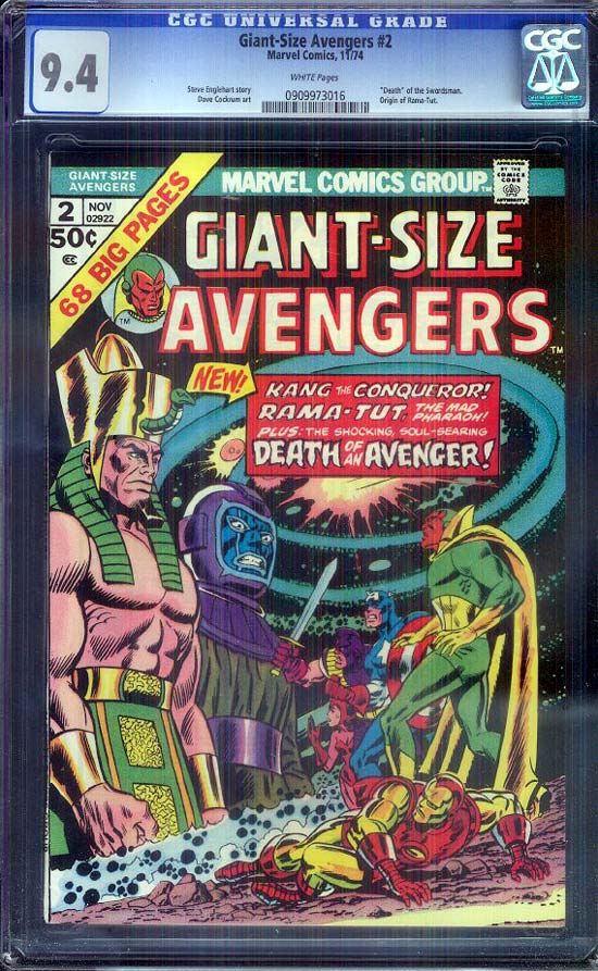 Giant-Size Avengers #2 CGC 9.4 w