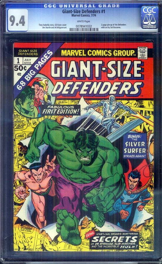 Giant-Size Defenders #1 CGC 9.4 w