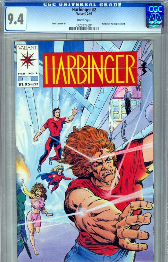 Harbinger #2 CGC 9.4 w