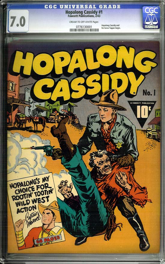 Hopalong Cassidy #1 CGC 7.0cr/ow