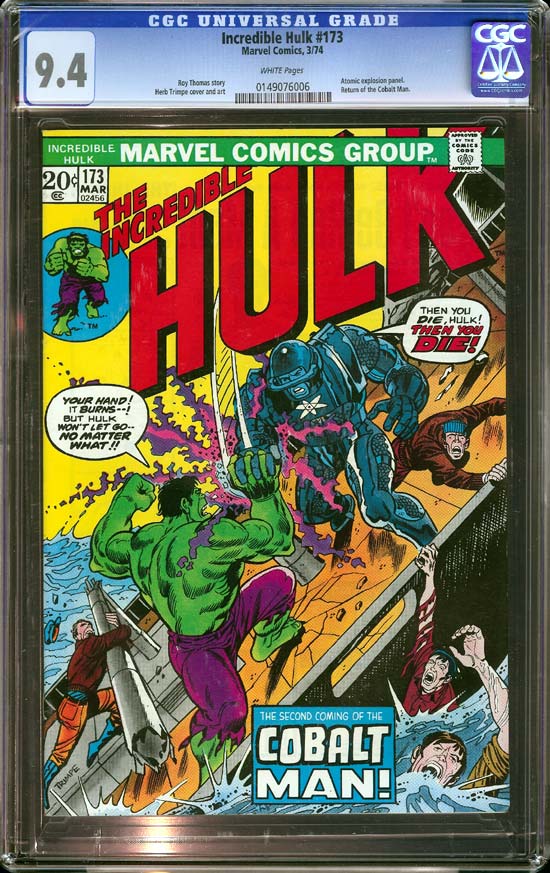 Incredible Hulk #173 CGC 9.4 w