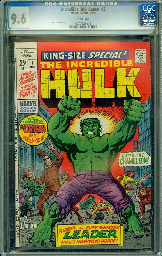 Incredible Hulk Annual #2 CGC 9.6 w