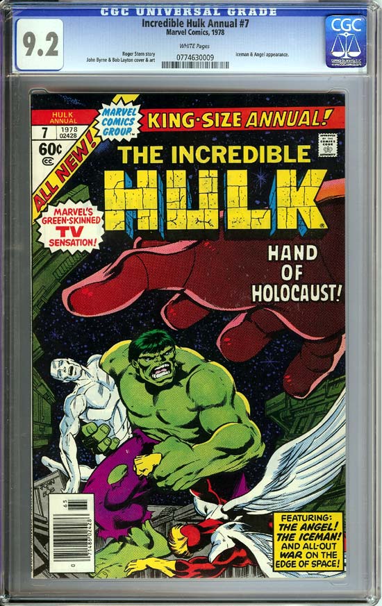 Incredible Hulk Annual #7 CGC 9.2 w