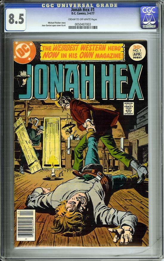 Jonah Hex #1 CGC 8.5 cr/ow