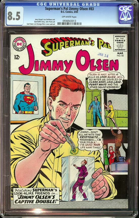 Superman's Pal Jimmy Olsen #83 CGC 8.5 ow