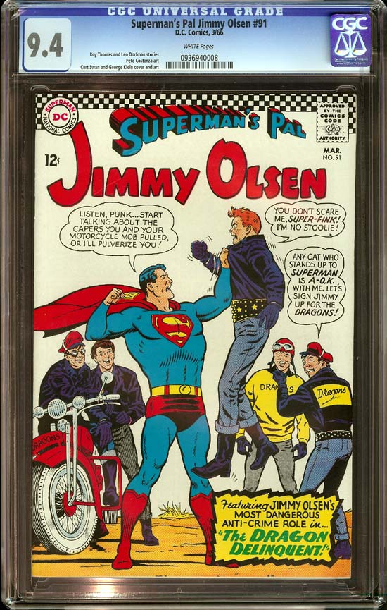 Superman's Pal Jimmy Olsen #91 CGC 9.4 w