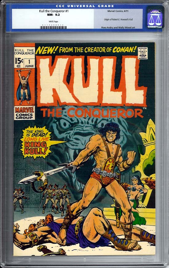 Kull The Conqueror #1 CGC 9.2w