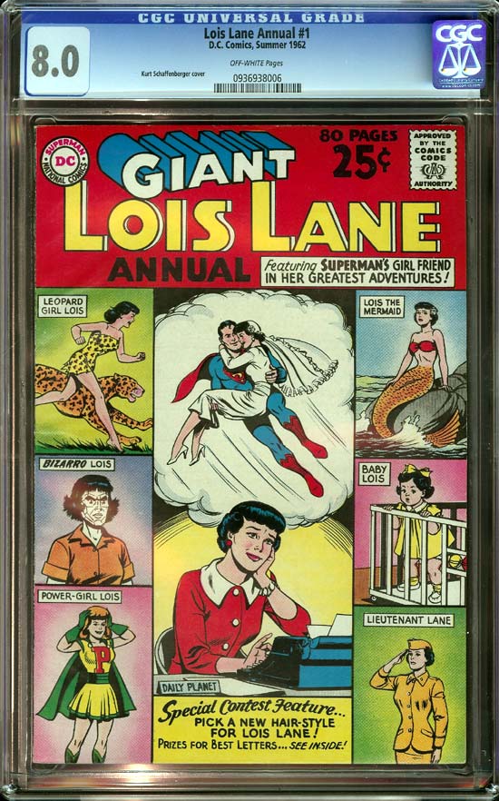 Lois Lane Annual #1 CGC 8.0 ow