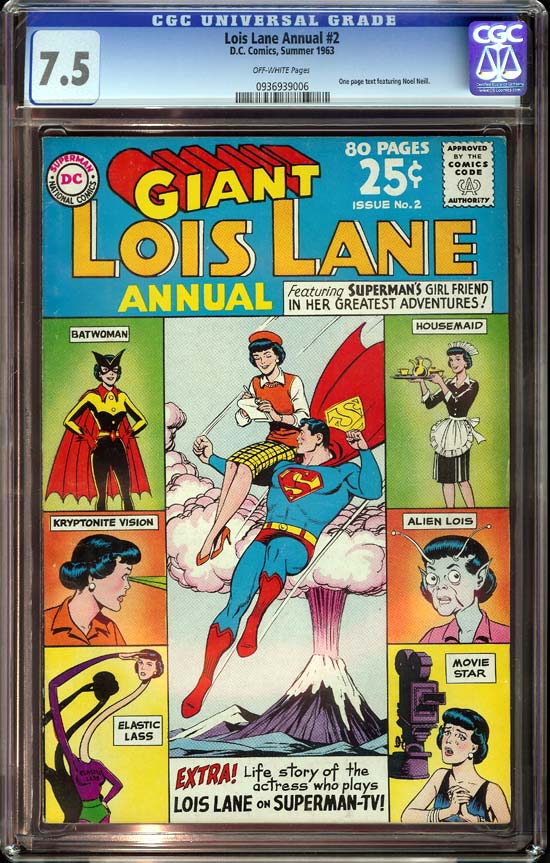 Lois Lane Annual #2 CGC 7.5 ow