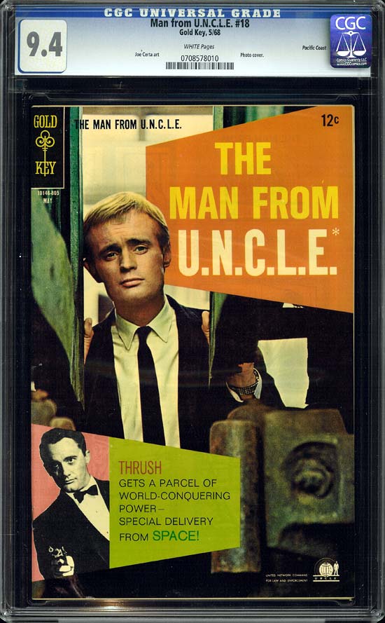 Man from U.N.C.L.E. #18 CGC 9.4w Pacific Coast