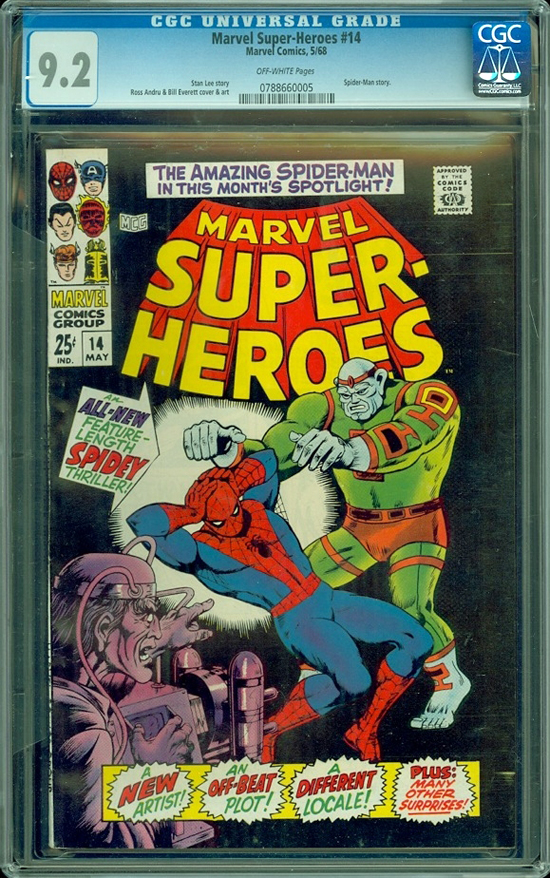 Marvel Super-Heroes #14 CGC 9.2 ow